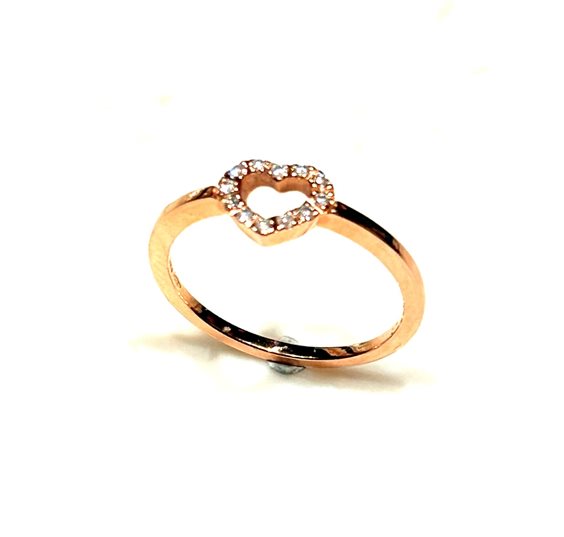 Anello Sommer Gioielli Donna Love in Oro rosa Diamante 0.08 Ct CUORE DIA CT 0.08 G/VS - CUORE DIA CT 0.08 G/VS